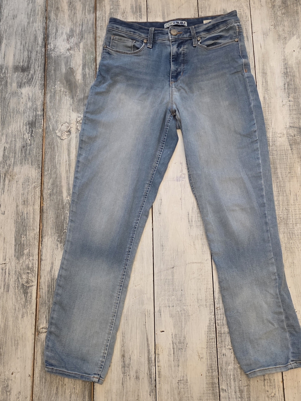 Code Bleu Women's Light Blue High Rise Skinny Ankle Jeans sz 4